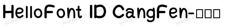 HelloFont ID CangFen字体转换